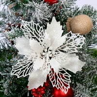 Božićni ukrasi božićno cvijeće ukrašava božićno drvce, božićne vijence, poklon kutije i unutarnje i vanjske ukrase