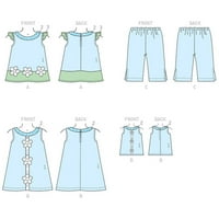 Aplicirana haljina za djevojčice, gornji dio, Capri, s haljinom za lutku-Men, men, men, men, men, men, men, men, men, men, men, men,
