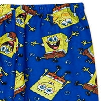 SpongeBob Squarepants Boys majica kratkih rukava i kratke hlače, dvodijelni set pidžame, veličine 4-12