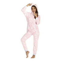 Ženska noćna odjeća Ženska pidžama pidžama tiskana pidžama kombinezon s kapuljačom kombinezoni klupska odjeća pidžama plišani kombinezoni