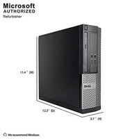 Stolno računalo Dell OptiPle SFF-a za poslovne PC, Intel Quad Core i5 - do 3,5 Ghz, 8G DDR3, 512G SSD, DVDRW, WiFi, BT, HDMI, VGA,