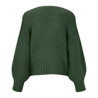 Ženska pletena Plišana labava gornja odjeća plus veličine, Plus size, majica s dugim rukavima, džemper, jakna za žene, kardigan,