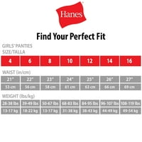 Hanes Girls Premium Active Sporty Stretch Hipster donje rublje, gaćice