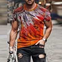 Muška hipsterska grafička hip-hop majica, muška modna retro ležerna majica s printom kratkih rukava, bluza