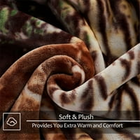 Plišana pokrivača za runo, mekano, reverzibilno toplo pokrivač King 83 x93