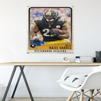 Zidni poster Pittsburgh Steelers-Naji Harris s gumbima, 22.375 34
