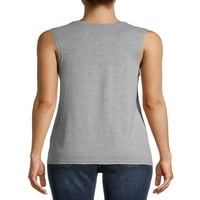 Ženska majica bez rukava s grafičkim printom za juniorke