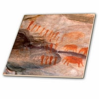 Špiljske slike Bušmana 3. m., divljina Cederberg, Zapadni Rt, Južna Afrika. - Keramičke pločice