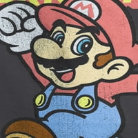 Nintendo Super Mario Retro Jump Men i Big Men's Grafička majica