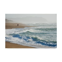 Zaštitni znak likovna umjetnost 'Šetnja plažom' platno umjetnost Lance Kuehne