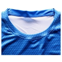 Majice za muškarce muške tajice za vježbanje za fitness sportska majica za trčanje i jogu Ženske majice plave