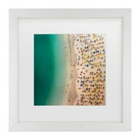 Karolis jay 'plaža vrijeme 1' matirana uokvirena umjetnost