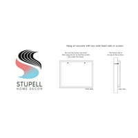 Stupell Industries žele vam sunčan božićni vijenac za odmor, siva uokvirena umjetnička print zidna umjetnost
