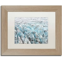 Zaštitni znak likovna umjetnost 'vječni led' platno umjetnost Philippe Sainte-Laudy, bijela mat, okvir breze