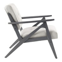 Kućni namještaj Reubenova stolica Od lanene tkanine s okvirom od sivog brušenog drveta, izbornici