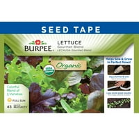 Burpee-letta salata, gurmanska mješavina organskog sjemenki paket