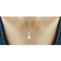 Lančana Ogrlica za žene - srebrna ogrlica od 14k pozlate i pjenušava prirodna 1. Chic, zapanjujuća srebrna ogrlica – poklon od Chokera