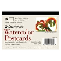 Strathmore 6. Akvarelne razglednice i razglednice u pakiranju od 15 komada