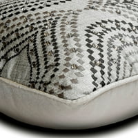 Tiskane jastučnice, sive tiskane jastučnice 14 914, kristalni jastuci od žakarda za sofu, moderni stil s geometrijskim uzorkom-inča