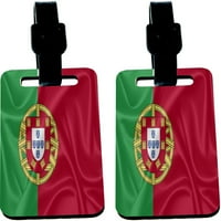 Oznake za identifikaciju prtljage od lesonita s remenom - Zastava Portugala