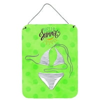 58195 bikini kupaći kostim u zelenim točkicama s printom za vješanje na zid ili vrata, zeleni 12.16 Višebojni