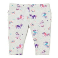 Ganimals bebe djevojčice ditsy cvjetni print ruffle gamaše, veličine 0 3m-24m