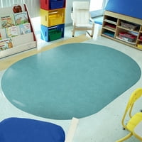 Samo se šalim, ovalni tepih veličine 12'7 ' 6 u boji morske pjene