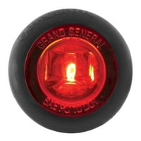 Grand General 1-1 4 ”Dual Funkcija Mini push široko kutno LED svjetlo za kamione, vuče, prikolice, ATV-ove, RVS i još mnogo toga-crvena