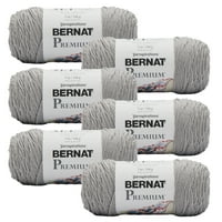Bernat® Premium Srednja akrilna pređa, toplo siva 7oz 198g, dvorišta