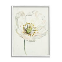 Stupell Industries Delikate ljepote bijelog cvijeta Grafička umjetnost bijela uokvirena umjetnička print zidna umjetnost, dizajn