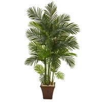 74in. Areca Palm Umjetno stablo u smeđoj plantaži
