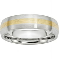 Satenski prsten s umetkom od kobaltnog zlata od 14 karata