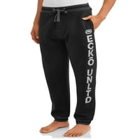 Ecko neograničeni muški pamučni fleke jogger hlače za spavanje