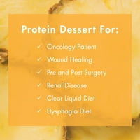 Želatina, Plus ananas: grami proteina. Idealno za bistru tekuću dijetu, poteškoće s gutanjem, bariatriju, dijalizu i onkologiju.