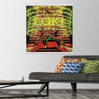 Comics Comics-Loki-Thor Zidni plakat u drvenom magnetskom okviru, 22.37534