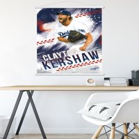 Zidni plakat Los Angeles Dodgersa-Cleiton Kershau u drvenom magnetskom okviru, 22.37534