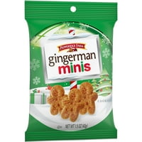 Peppedge Farm Gingerman Minis đumbir kolačići, 1. oz. Pakiranje za užinu
