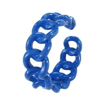 pribor _ bombon kreativni poklon za žene lanac dizajnerski nakit boja prstenovi otvoreni prstenovi prstenovi plava boja