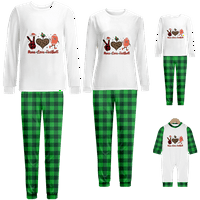 Iste pidžame božićne pidžame za djecu, Kompleti odjeće za spavanje otporni na plamen, domaće božićne pidžame, isti setovi običnih