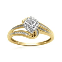 Carat T.W. Dijamantni modni prsten od žutog zlata od 10kt