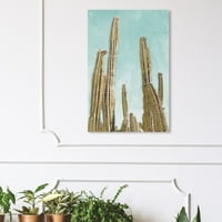 Zlatni kaktus Slikarstvo platno umjetnički tisak