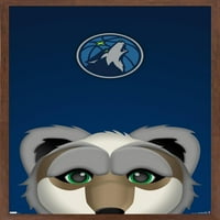 Minnesota Timberwolves - S. Preston Mascot Crunch Wall Poster, 22.375 34 uokviren
