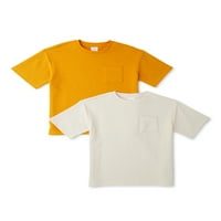 Wonder Nation Boys teksturirane majice s kratkim rukavima, veličine 4- & Husky