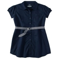Wonder Nation Girls School Uniform Button-up košulja, veličine 4-16