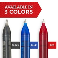 Olovka s kugličnim valjkom, olovka sa strelicama za podebljane crte, crna tinta, graf