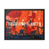Klimatske promjene ne, planet B. uokvirena zidna umjetnost na platnu-Pop Art