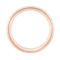 14-karatni dijamantni zaručnički prsten od 14-karatnog ružičastog zlata