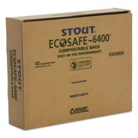 Stout, Stoe4248E85, EcoSafe vrećice za smeće, karton, zelena, gal