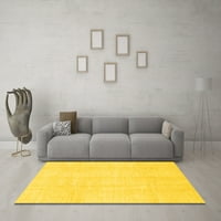 Moderni unutarnji tepisi, Okrugli, obični, žuti, promjera 8 inča