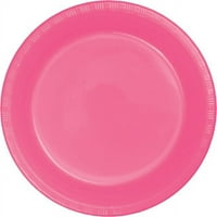 Plastični tanjur za večeru u boji, 9 komada